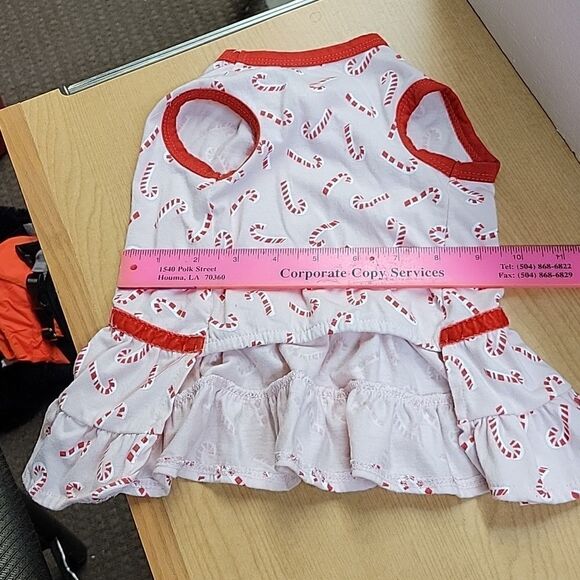 Christmas dog dresses with hat. Size small - Picture 3 of 6